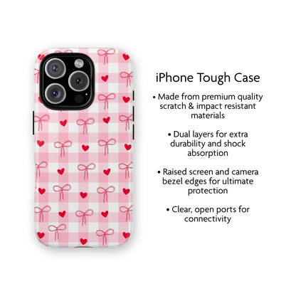 Gingham Girly iPhone Case
