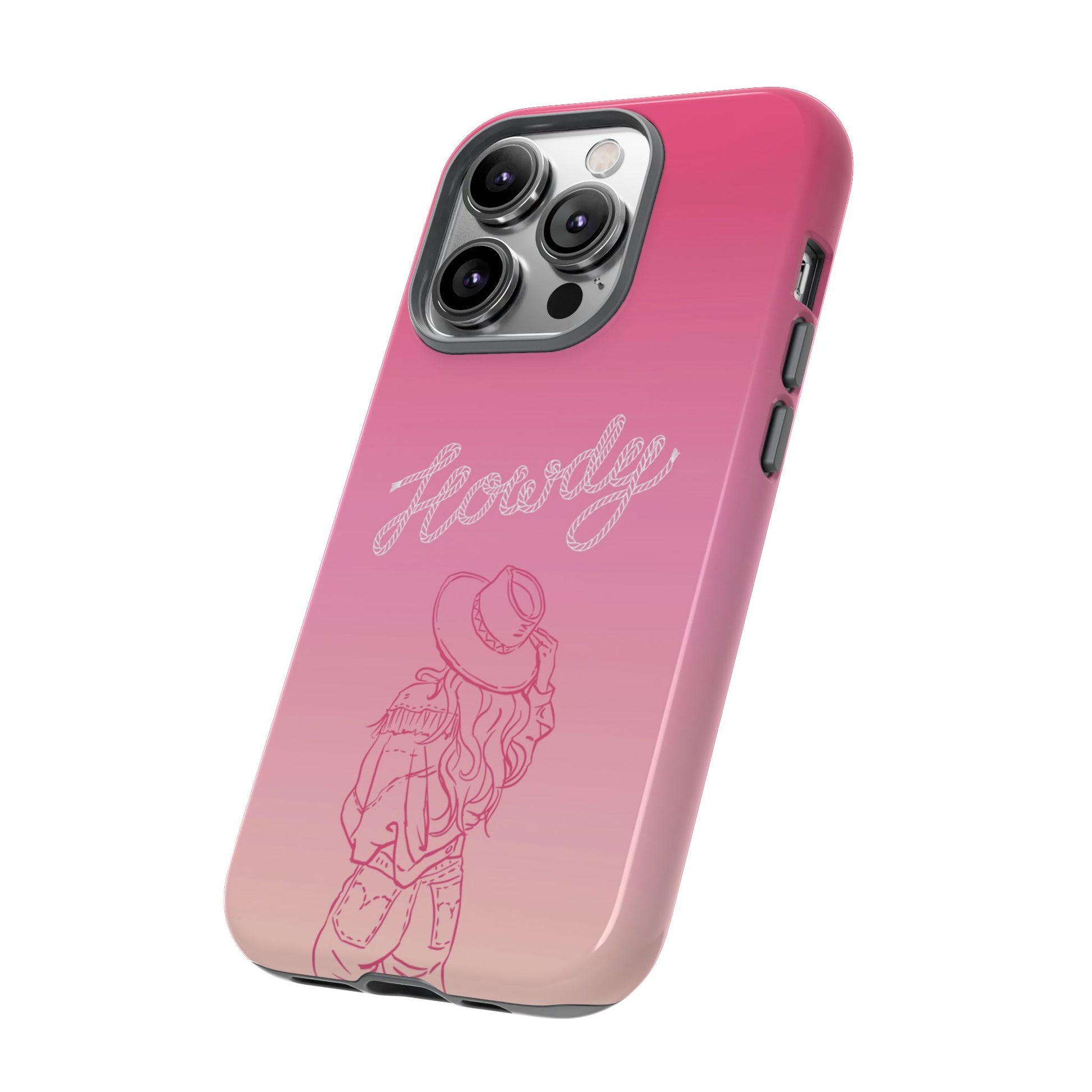 Western Howdy iPhone Case, Cowgirl Phone Cover, Wild West, Cowboy, Rodeo, Country Girls, Morgan Wallen, Pink, Country Era, Girls, Womens