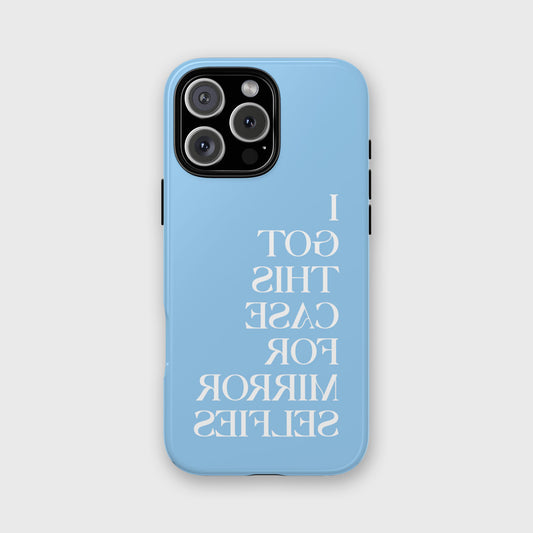Selfie Queen iPhone Cover (Blue)