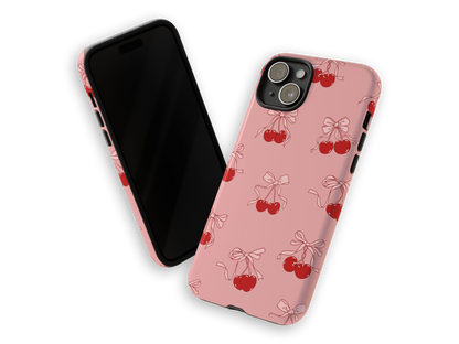 Cherries & Bows iPhone Case