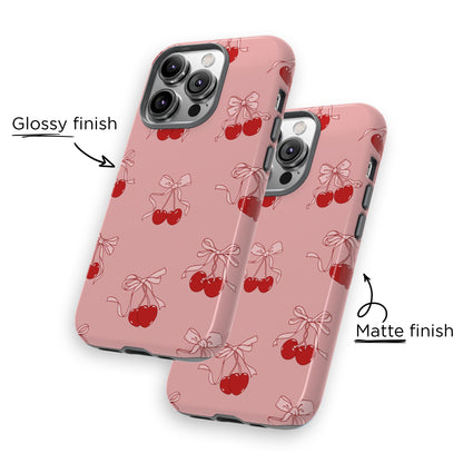Cherries & Bows iPhone Case