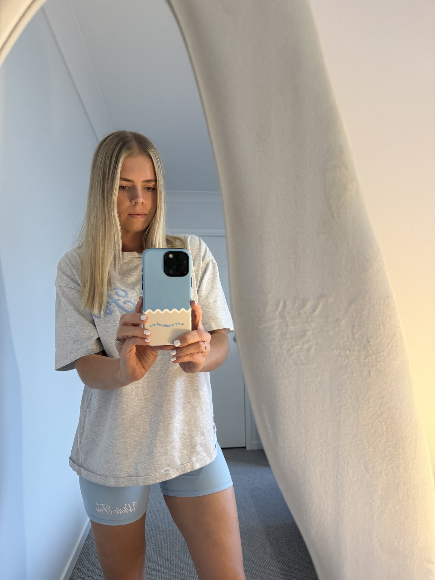 In My Unbothered Era iPhone Case (Blue)