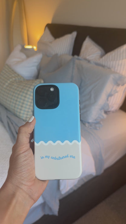 In My Unbothered Era iPhone Case (Blue)